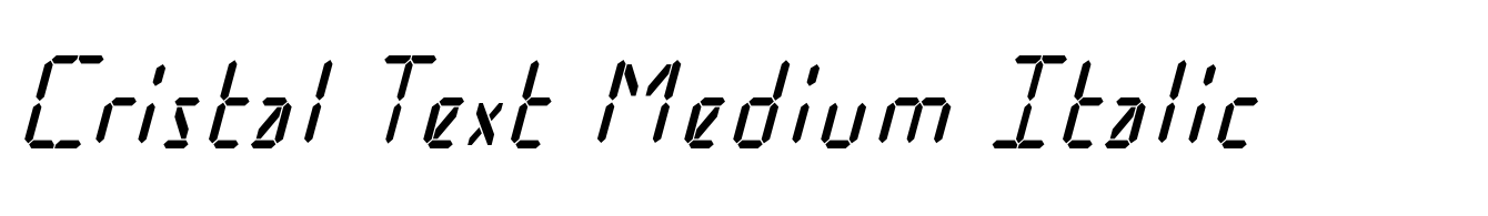 Cristal Text Medium Italic